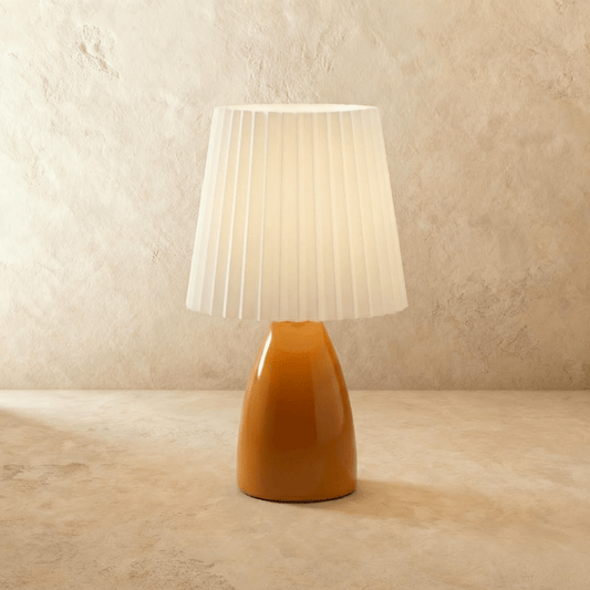 Residence Supply Apollo Table Lamp with a modern design, featuring a sleek base and a fabric lampshade for stylish lighting.