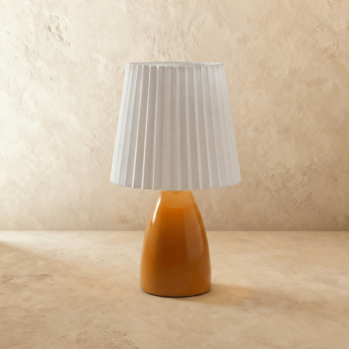 Residence Supply Apollo Table Lamp with a sleek metal base and a fabric lampshade for modern home decor.