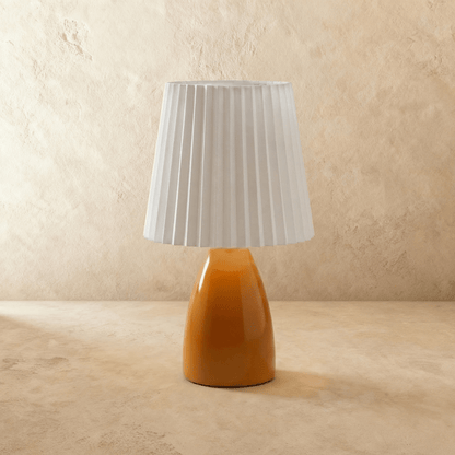 Residence Supply Apollo Table Lamp with a sleek metal base and a fabric lampshade for modern home decor.