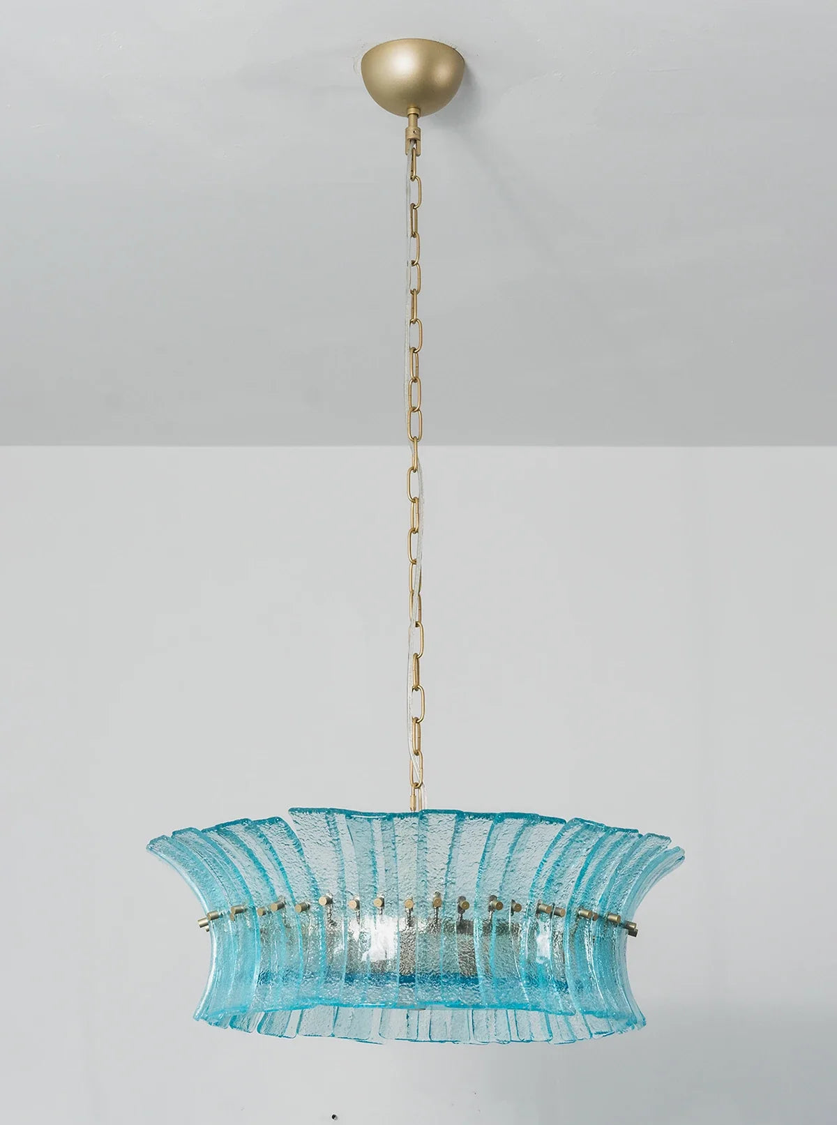 Aquamarine Calyra Tiered Glass Chandelier