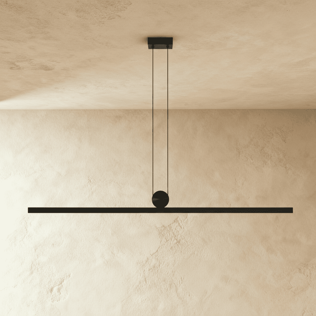 Modern Arlo Pendant Light by Residence Supply with a sleek, minimalist design and a metal finish, hanging from a ceiling fixture.