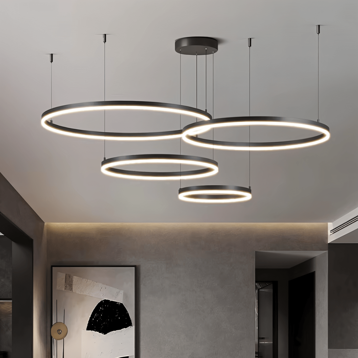 Elegant Aryana Chandelier by Residence Supply featuring multiple glass orbs and intricate metal frame design.