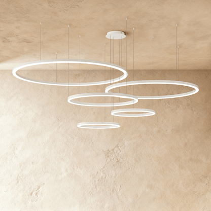 Elegant Aryana Chandelier by Residence Supply featuring multiple glass globes and a modern metal frame for stylish lighting.