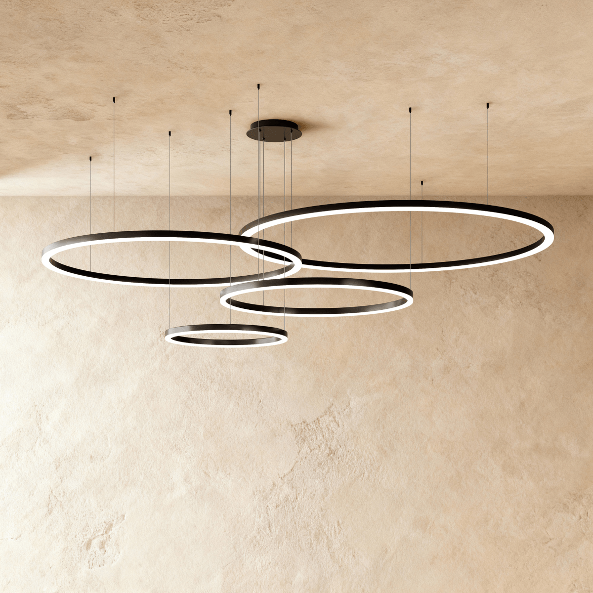 Elegant Aryana Chandelier by Residence Supply featuring multiple glass pendants and intricate metal detailing.