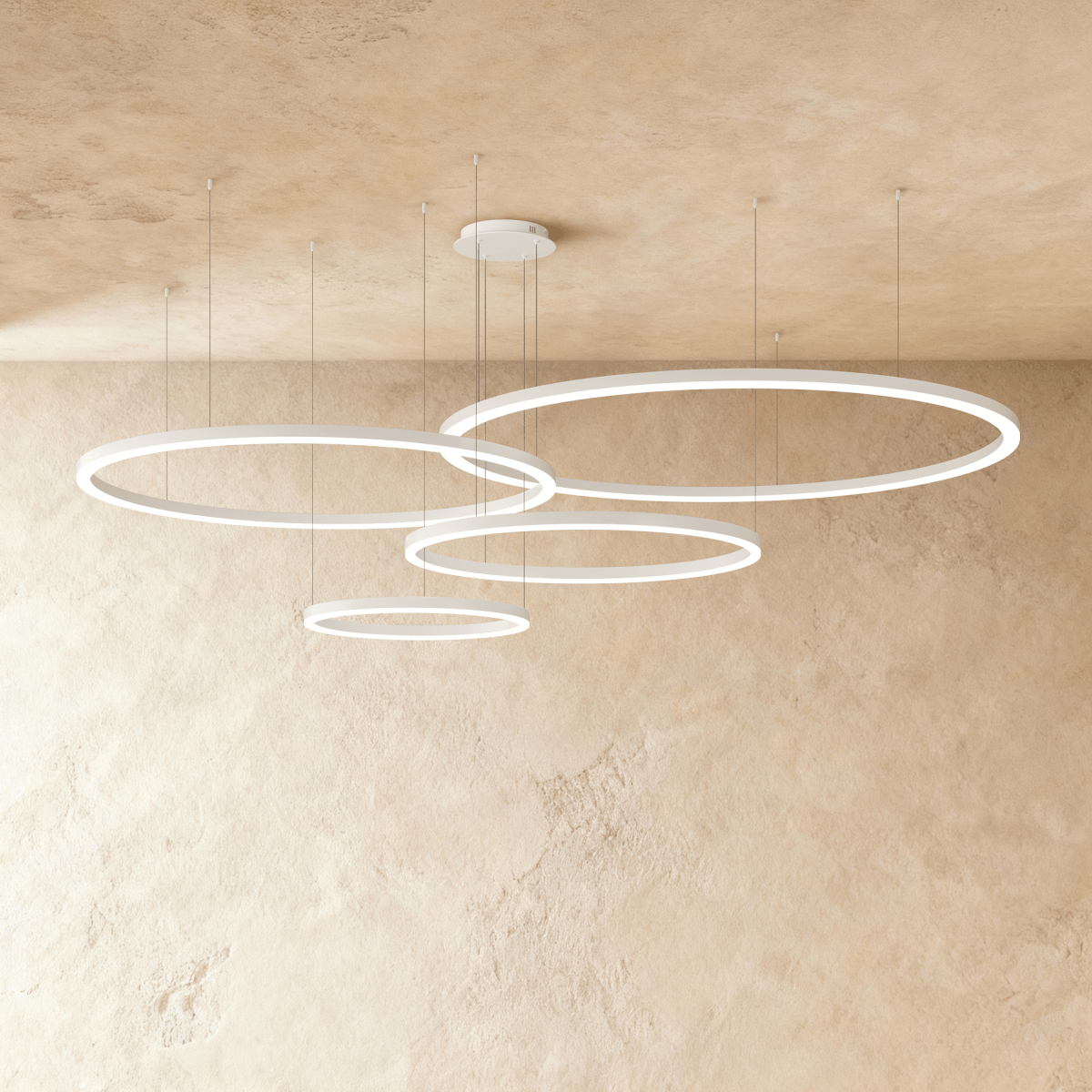 Elegant Aryana Chandelier by Residence Supply featuring multiple hanging glass or crystal accents and a sleek metal frame.