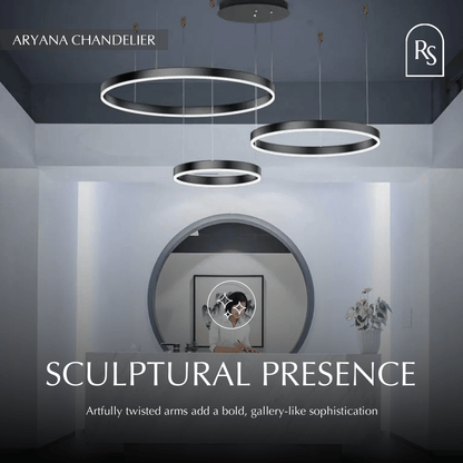 Elegant Aryana Chandelier by Residence Supply featuring multiple crystal drops and a polished metal frame.