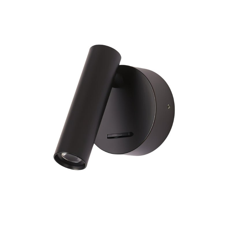 Black Asmra bedside reading lamp by Residence Supply with adjustable arm and modern design for bedroom lighting.