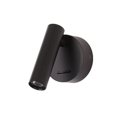 Black Asmra bedside reading lamp by Residence Supply with adjustable arm and modern design for bedroom lighting.