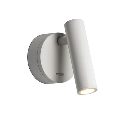 White Asmra bedside reading lamp by Residence Supply with adjustable arm and modern design for easy reading in bed.
