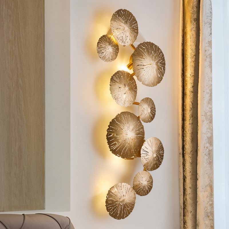 Aurelia Illuminated Art by Residence Supply featuring a modern, illuminated wall art piece with intricate design and vibrant lighting.