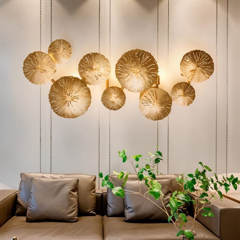 Aurelia Illuminated Art by Residence Supply featuring a modern, illuminated wall art piece with intricate design and soft lighting.