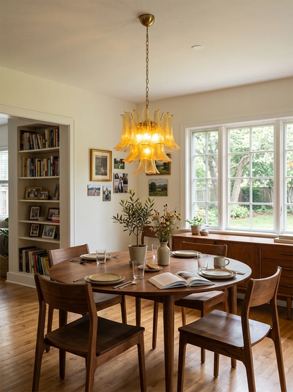 Auriane Pebbled Champagne Glass Chandelier
