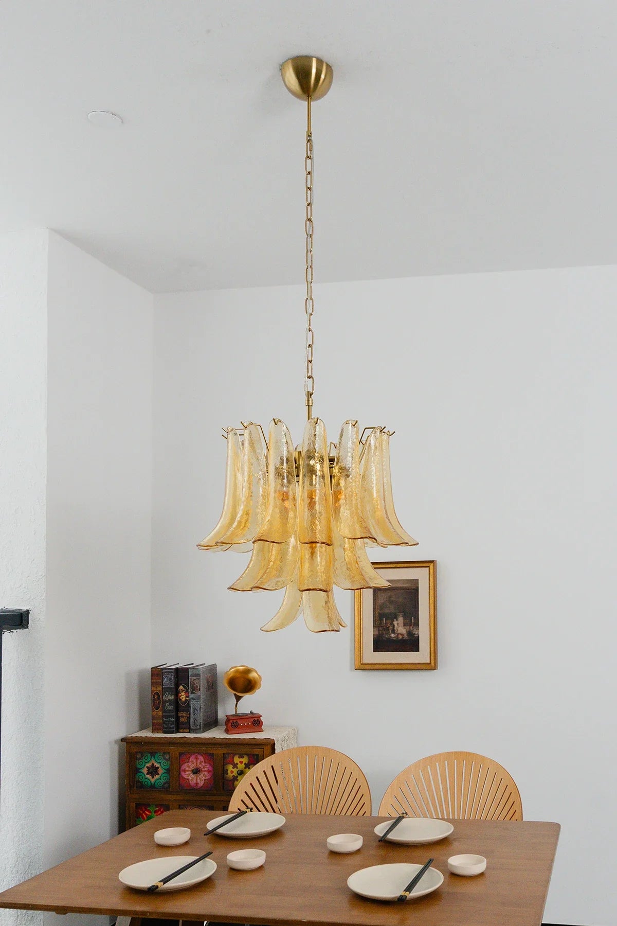 Auriane Pebbled Champagne Glass Chandelier