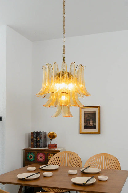Auriane Pebbled Champagne Glass Chandelier