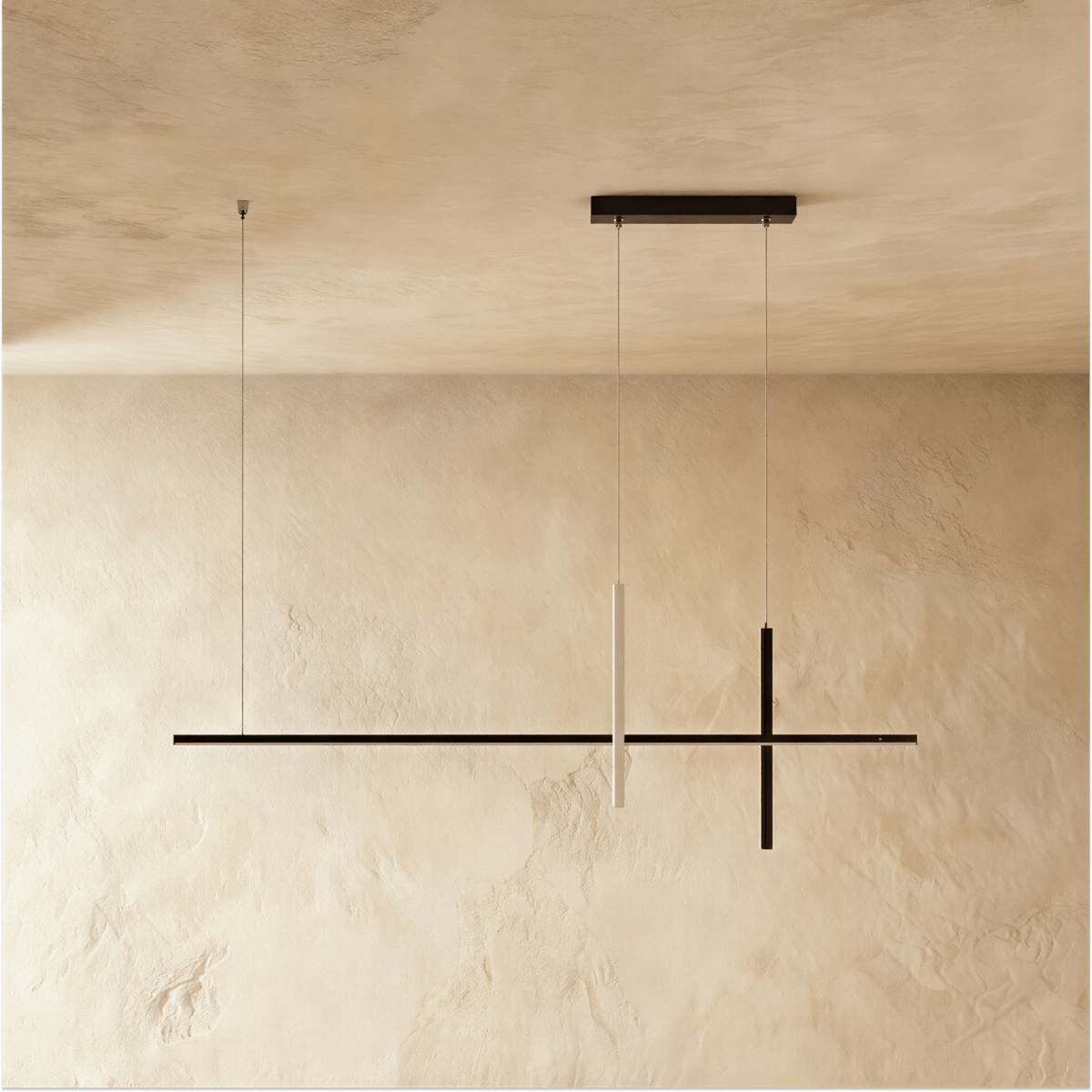 Avery pendant light by Residence Supply with a sleek metal shade and hanging cord, designed for modern interior lighting.