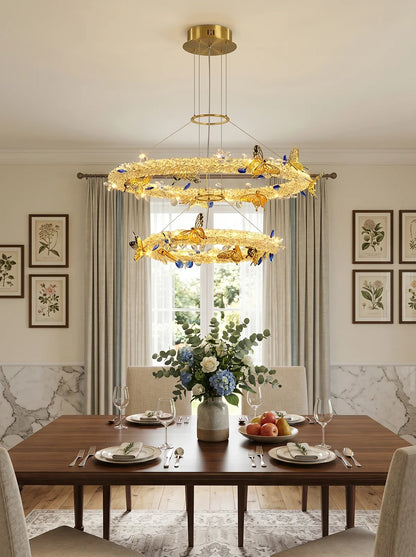 Azu Crystal Butterfly Chandelier
