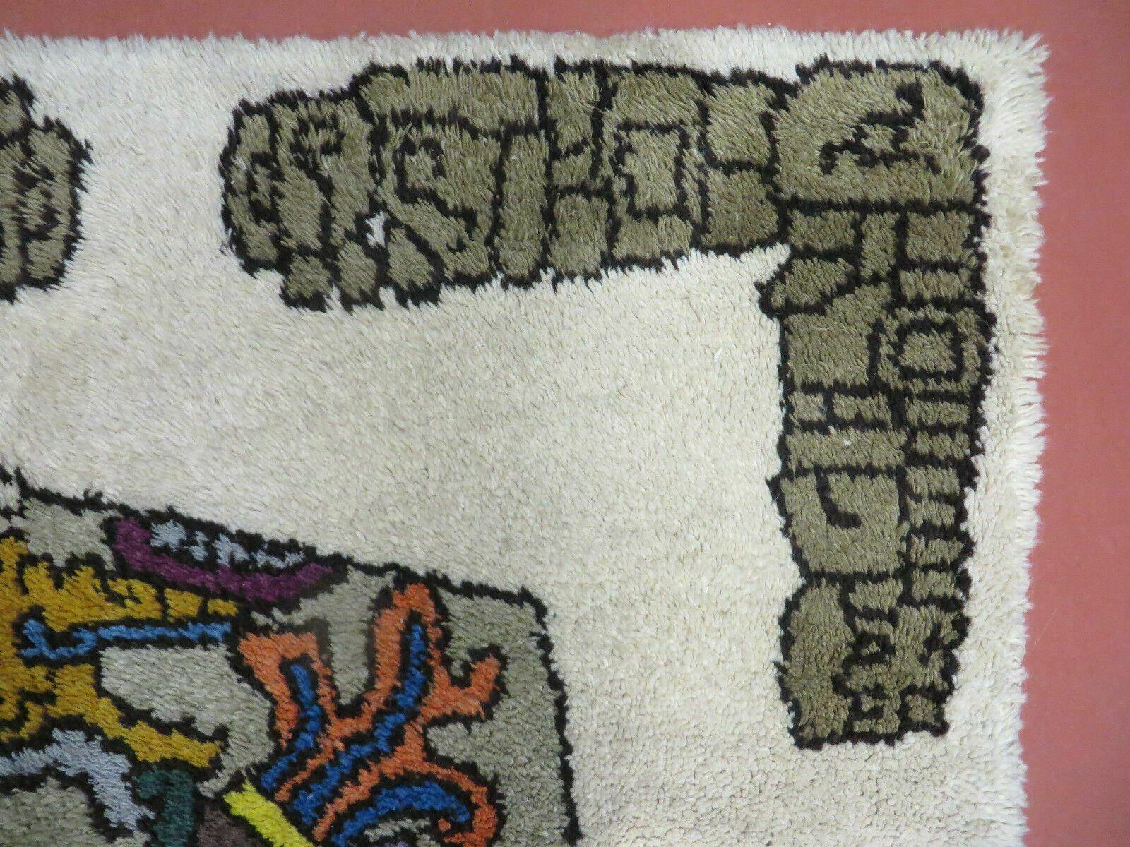 4' X 7' Vintage Handmade Knotted Tribal Nomadic Shag Wool Rug Carpet Prince - Nuvé