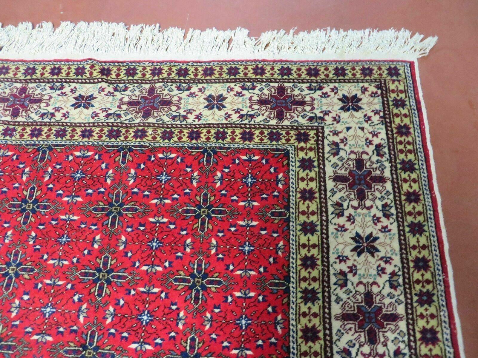 6' X 10' Vintage Handmade Turkish Sevas Kayseri Wool Rug Carpet Nice - Nuvé