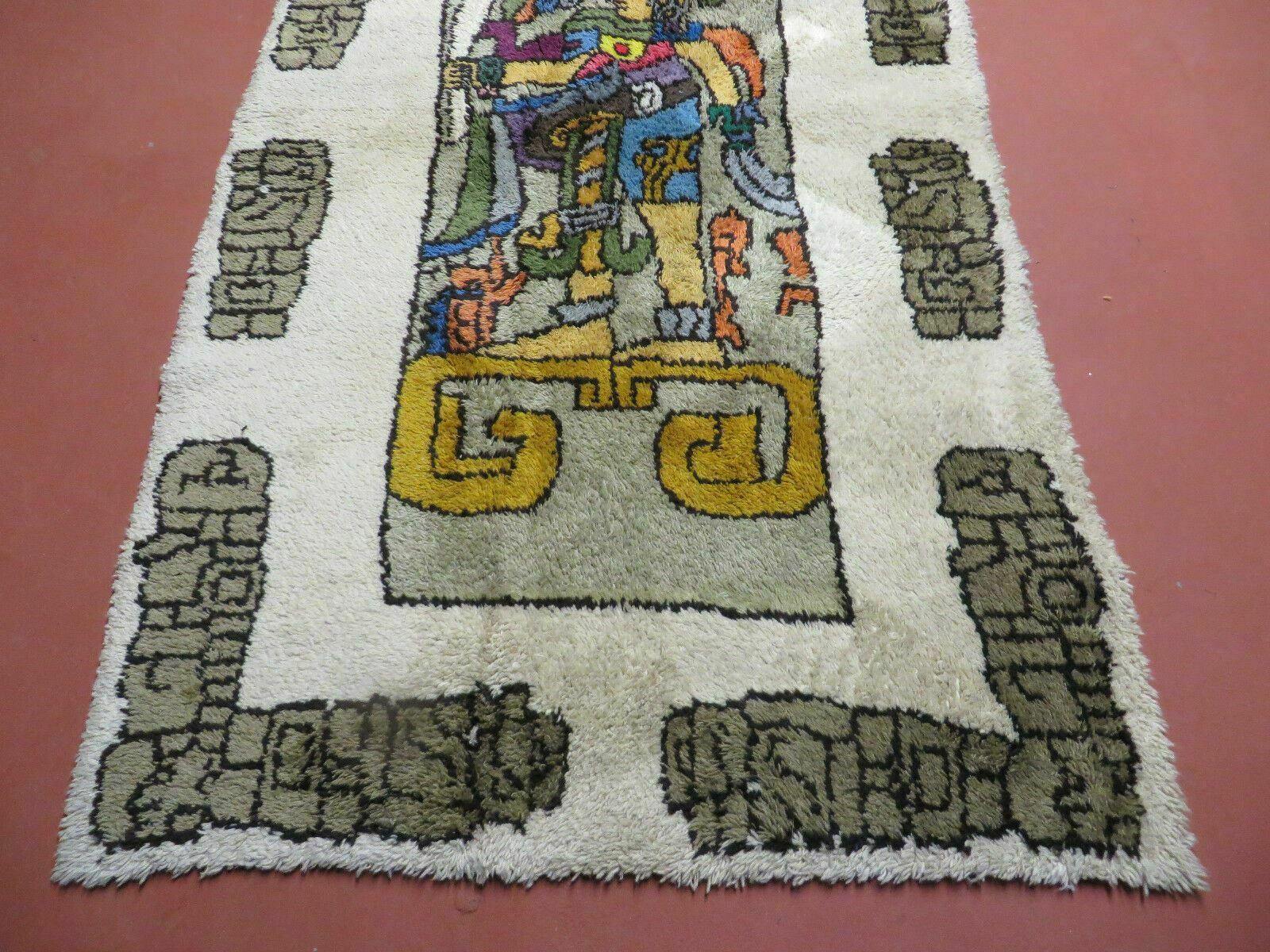 4' X 7' Vintage Handmade Knotted Tribal Nomadic Shag Wool Rug Carpet Prince - Nuvé