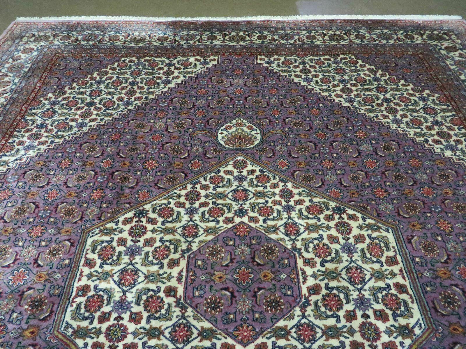 8' X 10' Vintage Fine Handmade India Wool Rug Hand Knotted Carpet Detailed Nice - Nuvé