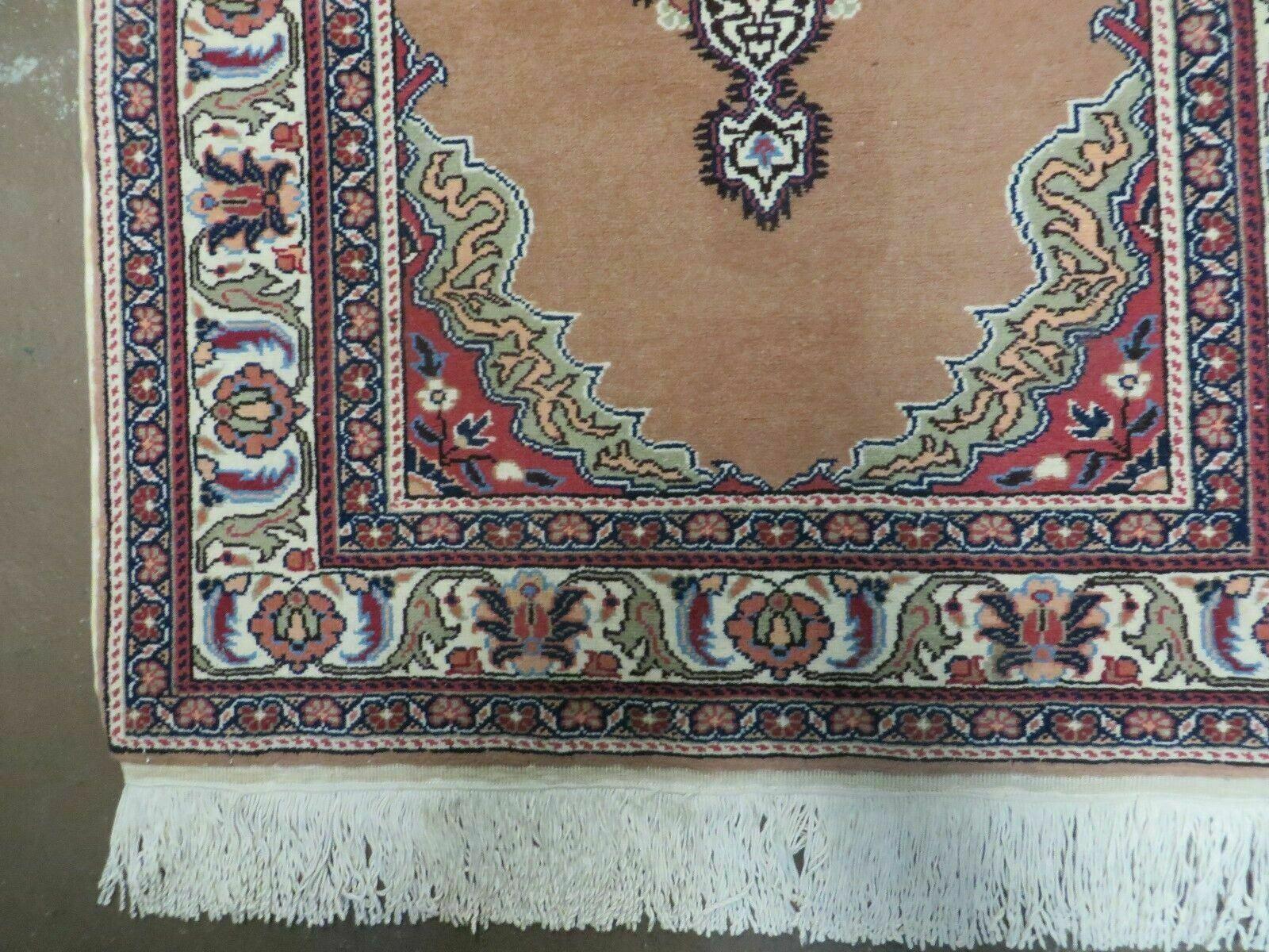 3' X 4' Vintage Handmade Turkish Kayseri Wool Cotton Rug Carpet Camel Hair Nice - Nuvé