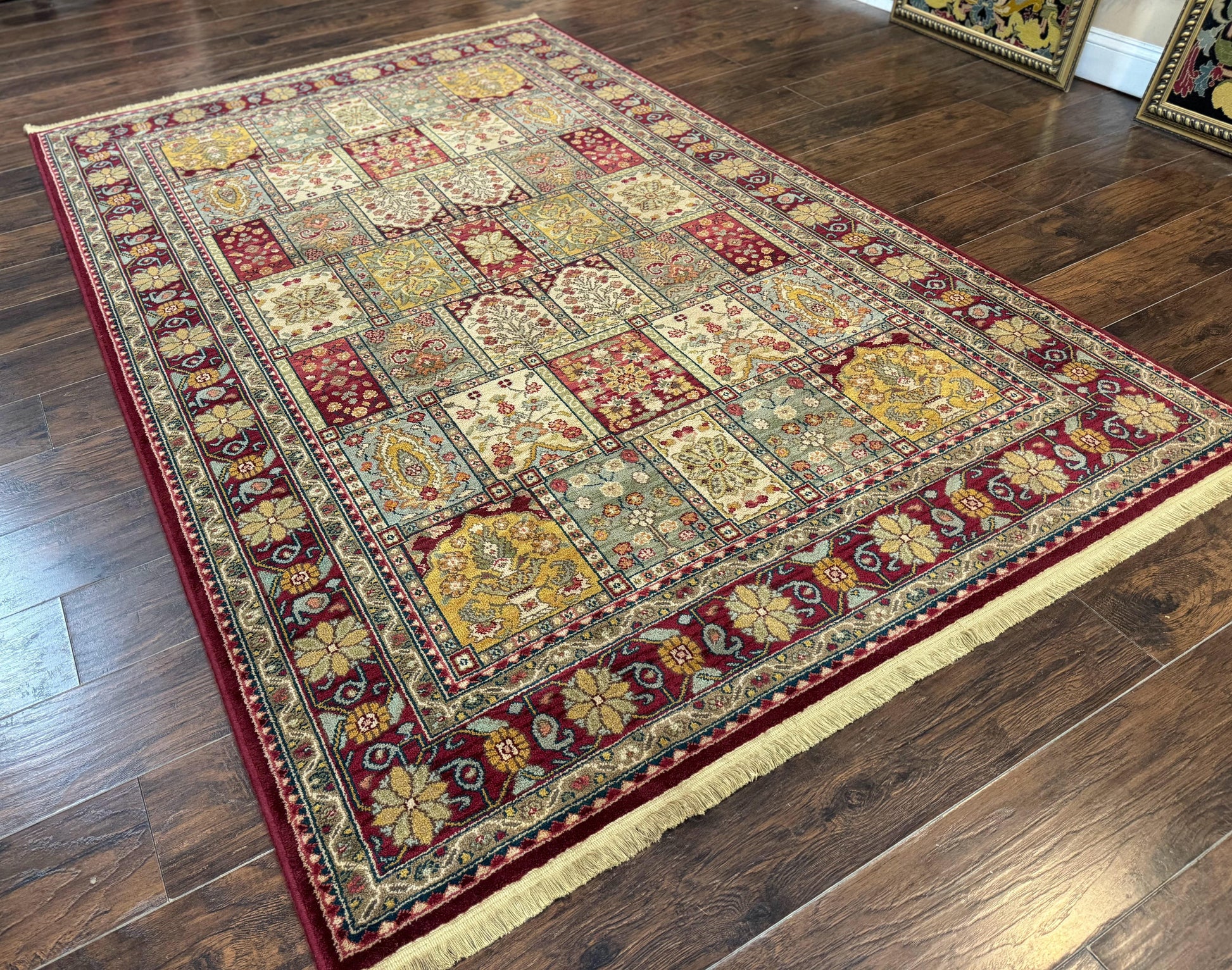 Karastan Rug 5.9 x 9 Antique Legends Bakhtiyari#2200-202, Karastan Area Rug, Wool Pile Vintage Karastan Carpet - Nuvé