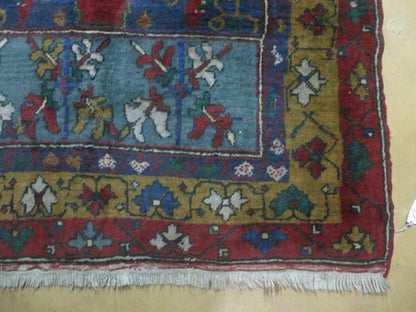 4' X 8' Vintage Handmade Turkish Kazak Pattern Wool Rug Carpet Nice # 105 - Nuvé