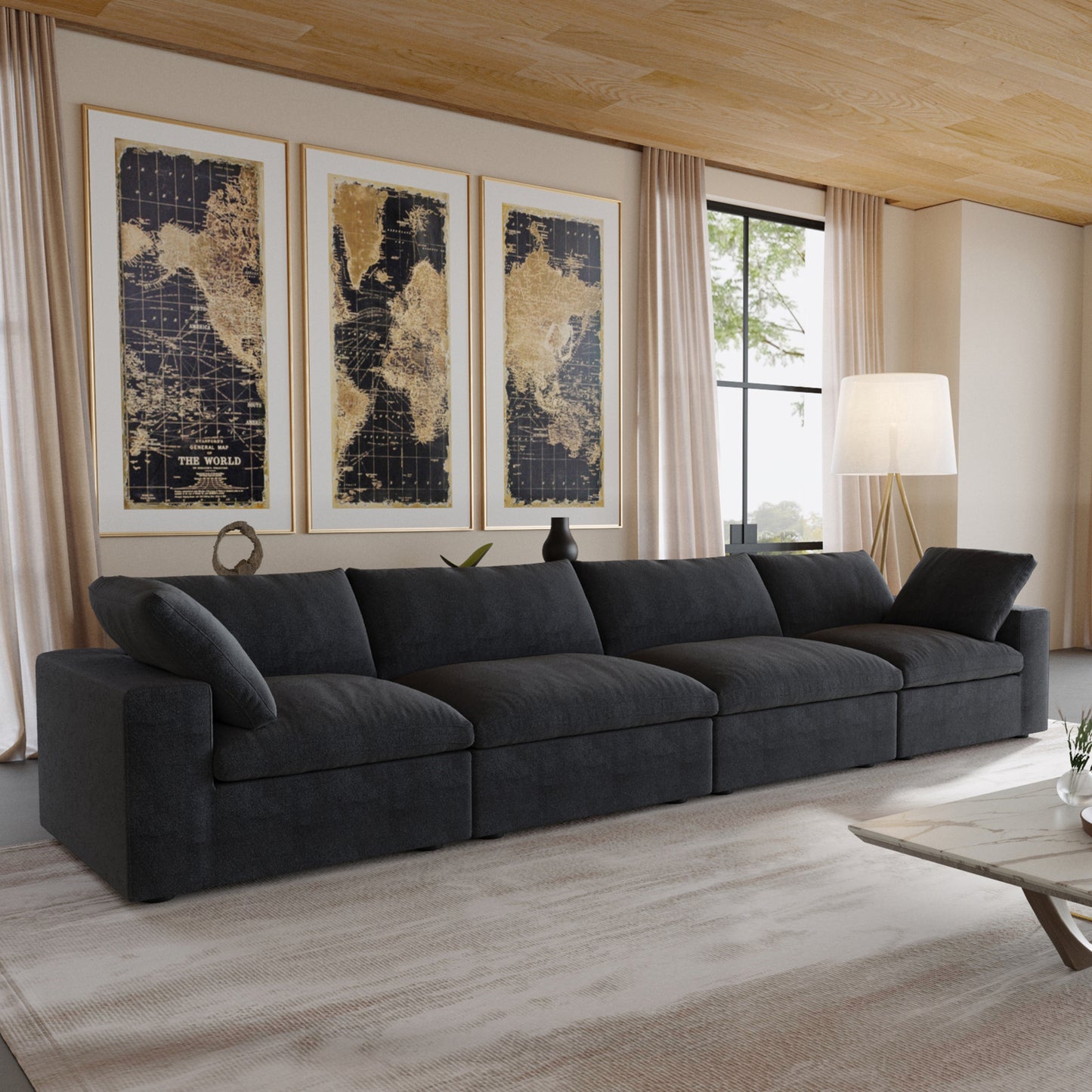 Nuvé® Solace Modular Bouclé Cloud Sofa