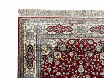 4' X 6' Vintage Fine Handmade Chinese Oriental Silk Rug 400 KPSI Wow - Nuvé