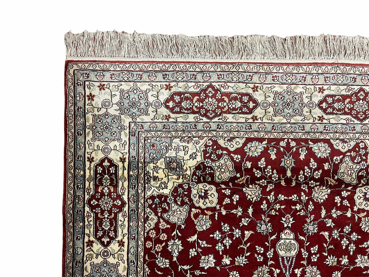 4' X 6' Vintage Fine Handmade Chinese Oriental Silk Rug 400 KPSI Wow