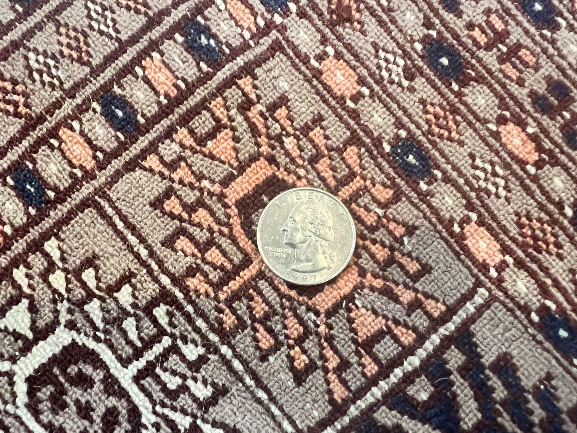 Pakistani Bokhara Turkoman Rug 7x10, Handmade Vintage Wool Carpet, Brown-Red - Nuvé
