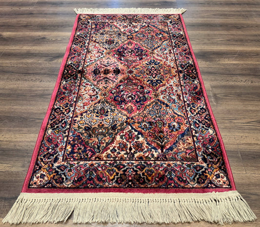 Karastan Rug 3x5 Multicolor Panel Kirman #717, Original 700 Series, Wool Pile, Discontinued - Nuvé