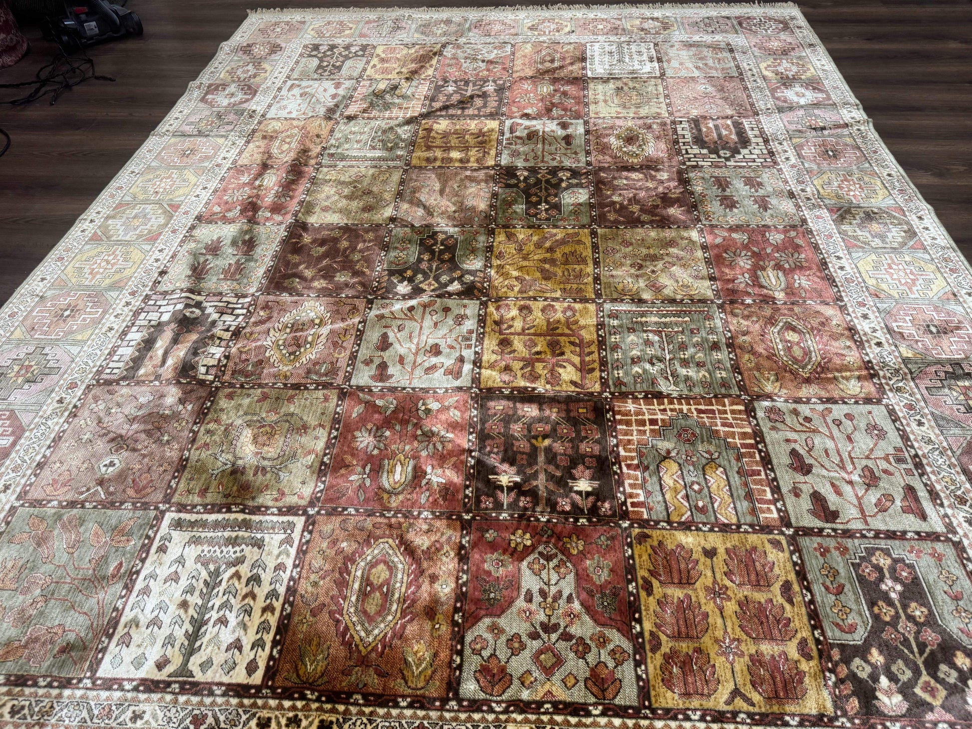 Panel Design Rug 8 x 10.6, Oriental Carpet, Belgium Power Loomed Rug - Nuvé