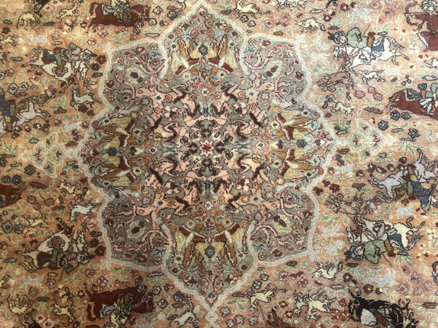 Karastan Rug 8.8 x 12 Persian Hunting Rug #723, Wool Area Rug - Nuvé