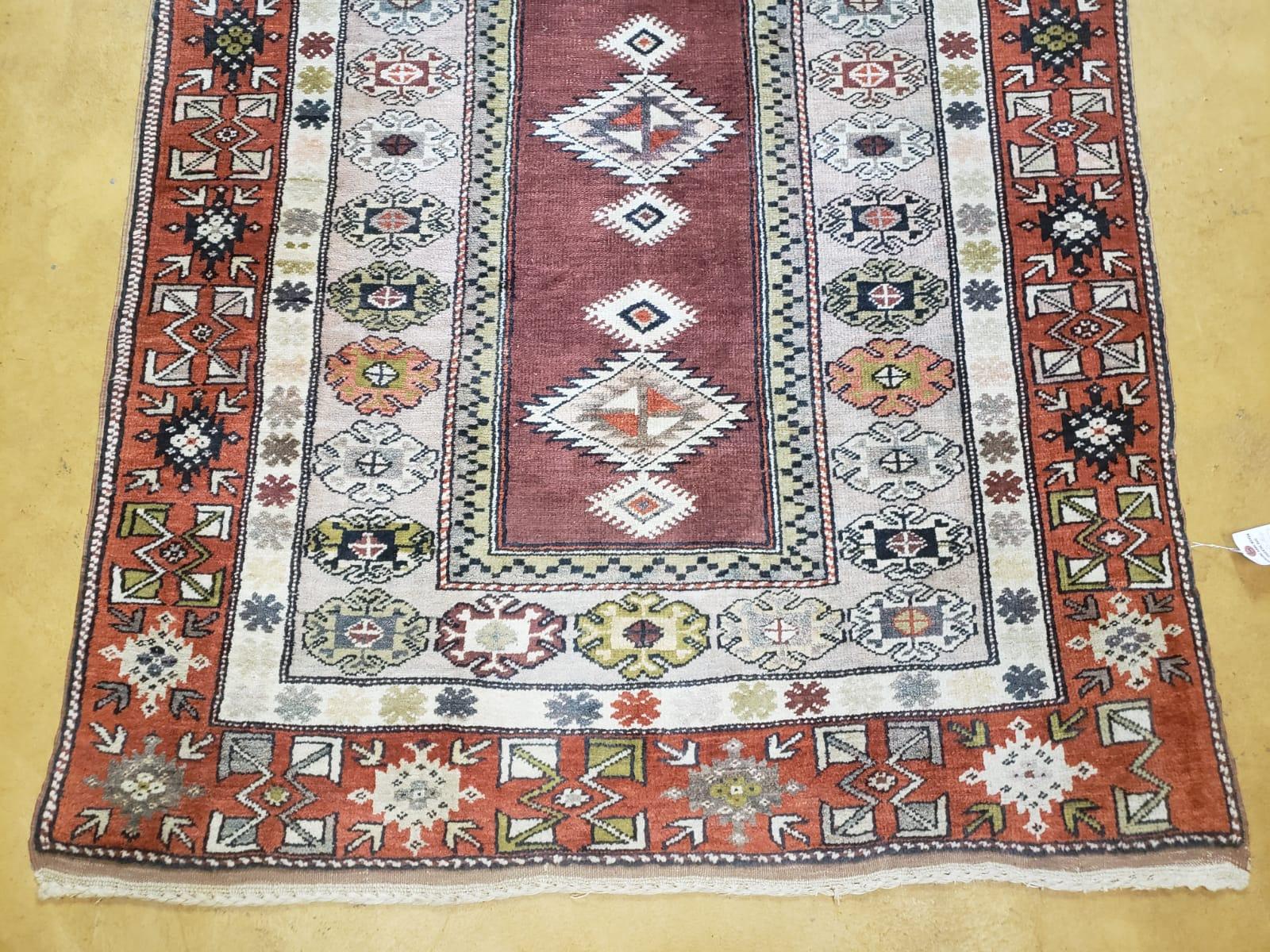 4x8 Turkish Rug - Turkish Oriental Carpet - Tribal Rug - Talesh Rug - Hand Knotted Wool Area Rug 4' 4" x 7' 6" Bedroom Rug Vintage - Nuvé