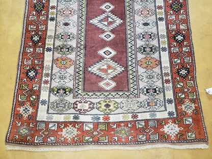 4x8 Turkish Rug - Turkish Oriental Carpet - Tribal Rug - Talesh Rug - Hand Knotted Wool Area Rug 4' 4" x 7' 6" Bedroom Rug Vintage - Nuvé