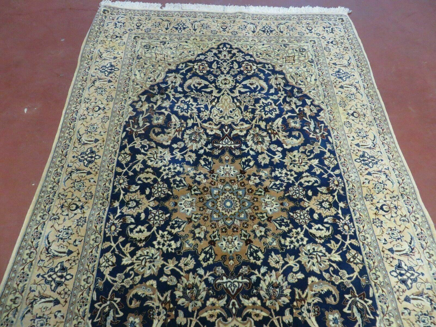 4' X 6' Handmade Ultra Fine India Floral Oriental Wool Silk Rug Hand Knotted - Nuvé