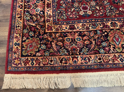 Karastan Rug 10x14, Red Sarouk #785, Wool Original 700 Series - Nuvé