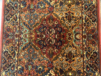 Karastan Rug 2.6 x 4 Multicolor Panel Kirman #717, Original 700 Series, Wool Pile Discontinued - Nuvé