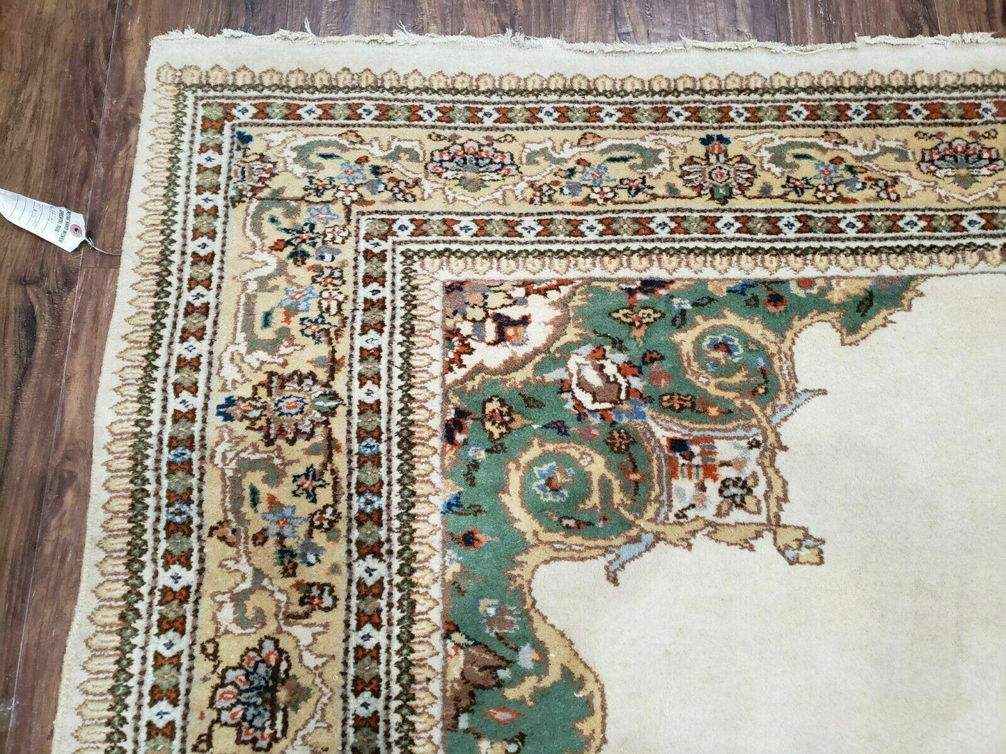 6' X 9' Vintage Handmade India Open Field Tribal Wool Rug Carpet Medallion Nice - Nuvé