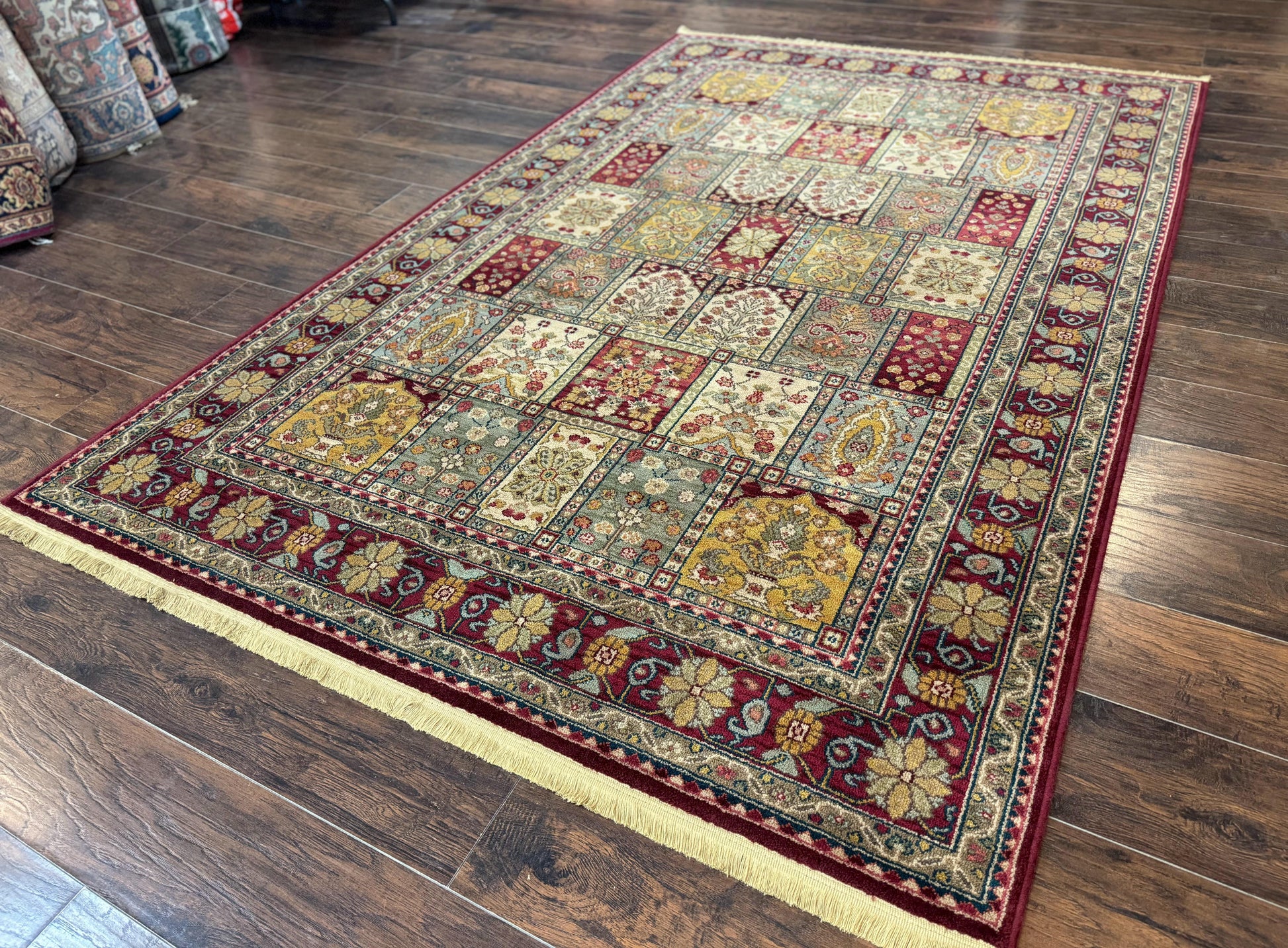 Karastan Rug 5.9 x 9 Antique Legends Bakhtiyari#2200-202, Karastan Area Rug, Wool Pile Vintage Karastan Carpet - Nuvé