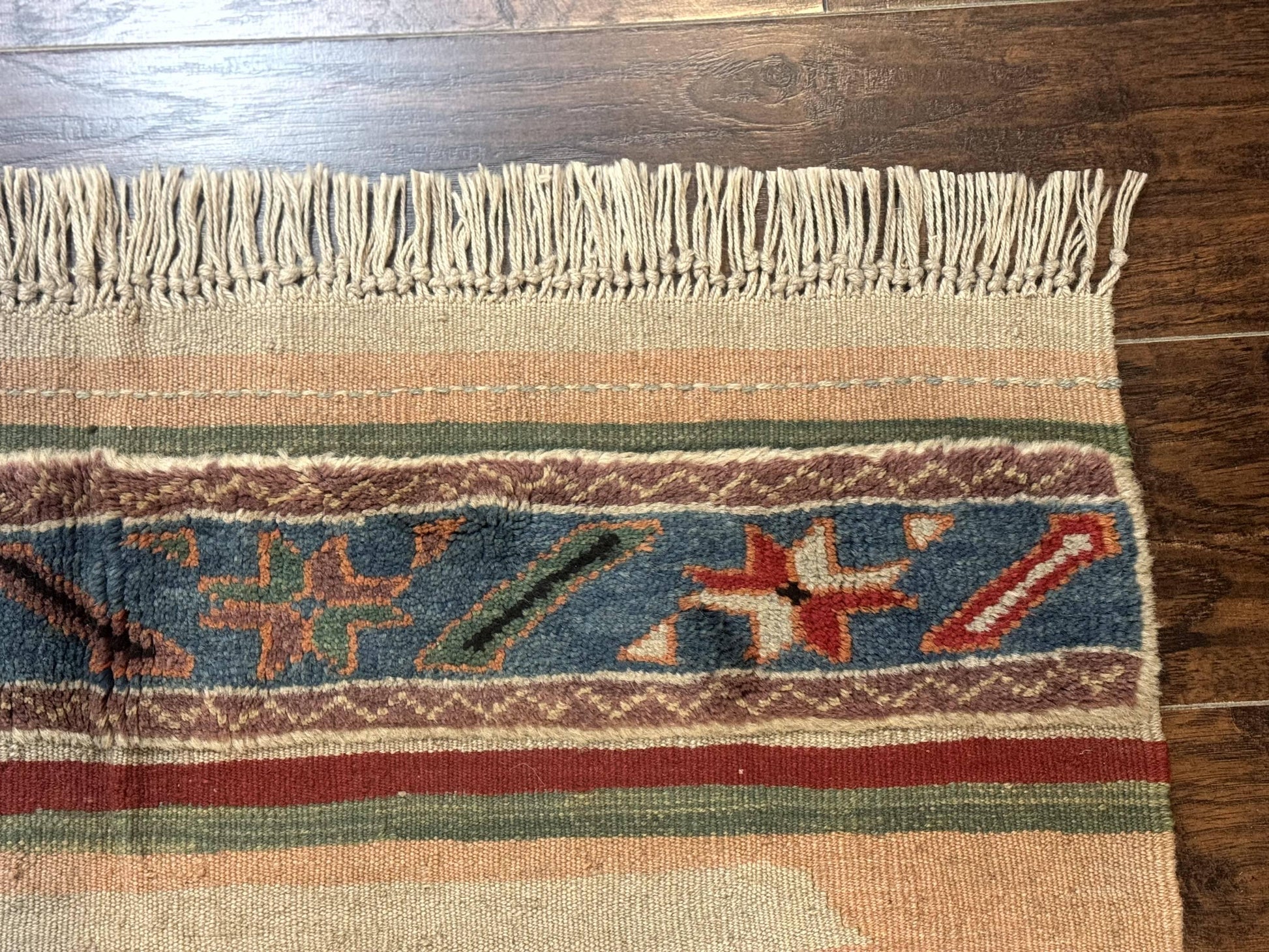 Turkish Kilim Rug 2.5 x 4.7, Flatweave Bohemian Blanket Rug, Wall Hanging Tapestry Rug - Nuvé