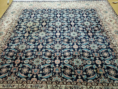 6' X 6' Gorgeous Handmade India Floral Oriental Wool Rug Square Blue Carpet Wow - Nuvé