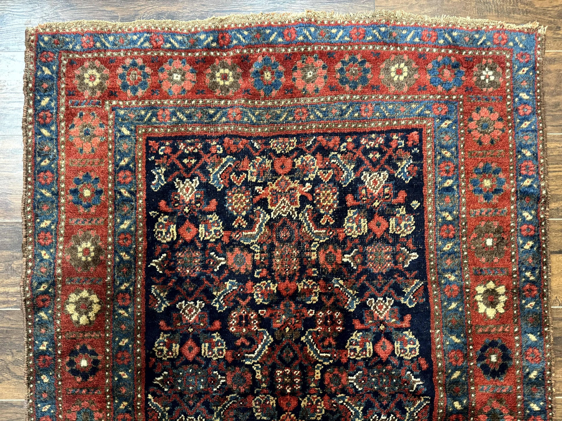 Antique Persian Tribal Rug 4x6, Kurdish Rug - Nuvé
