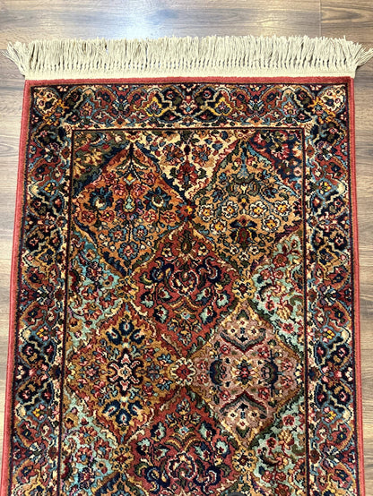 Karastan Rug 3x5 Multicolor Panel Kirman #717, Original 700 Series, Wool Pile, Discontinued - Nuvé