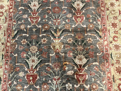 Pak Persian Mahal Rug 6x9, Floral Handmade Wool Traditional Oriental Carpet