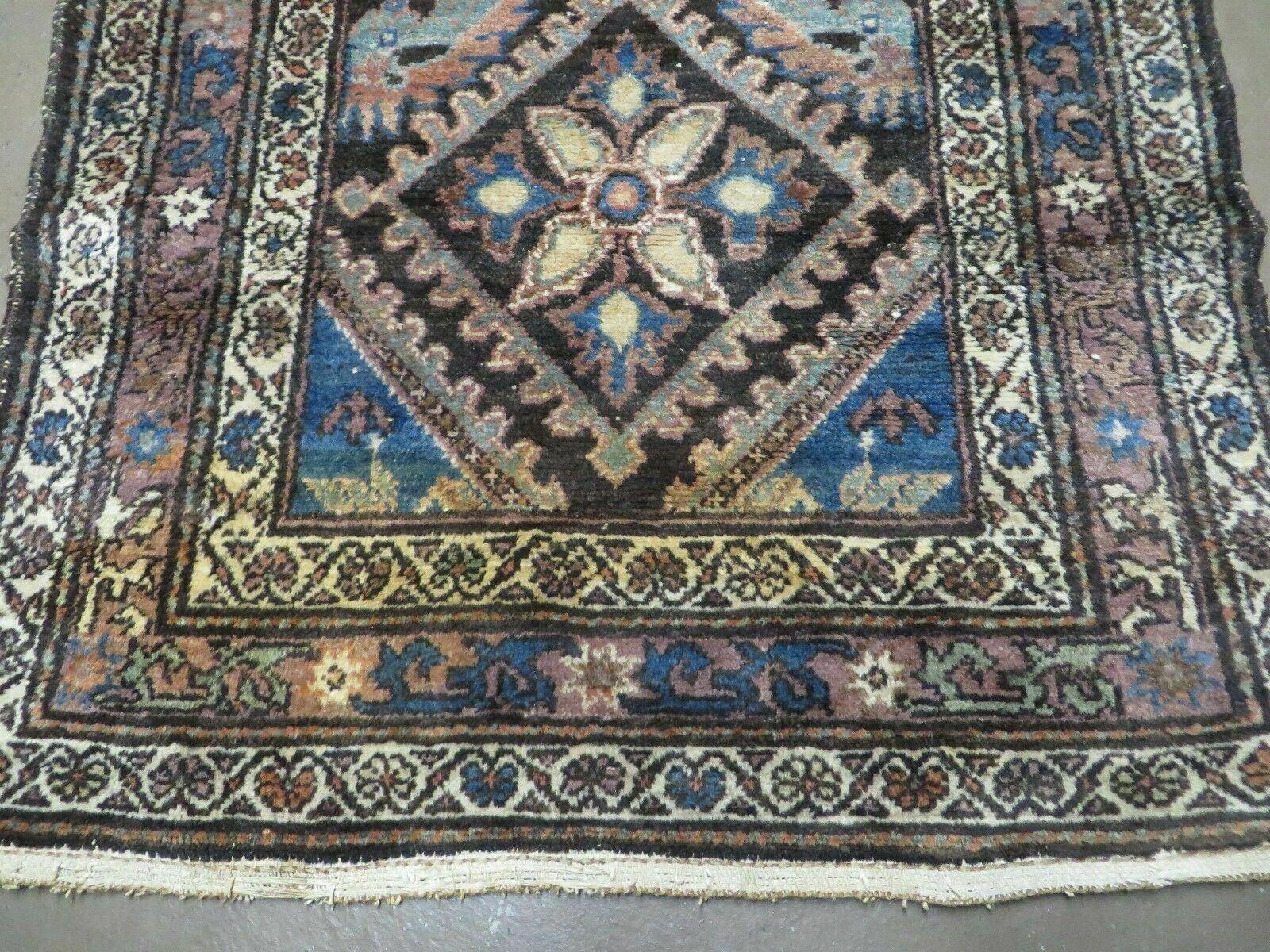 3' X 6' Antique Handmade India Floral Oriental Wool Rug Veg Dyes Nice - Nuvé