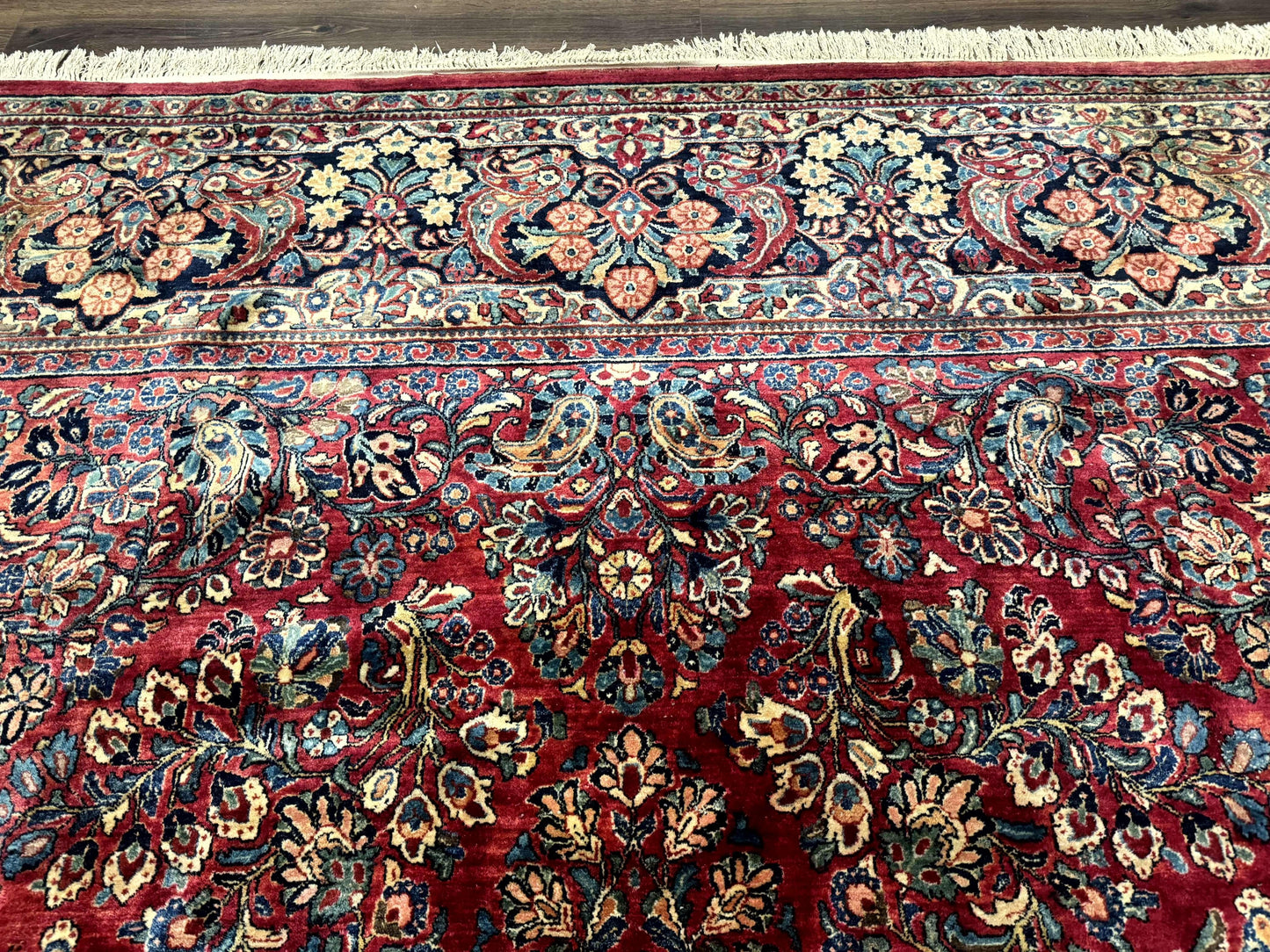 Palace Size Antique Persian Sarouk Rug 12x18 - Nuvé