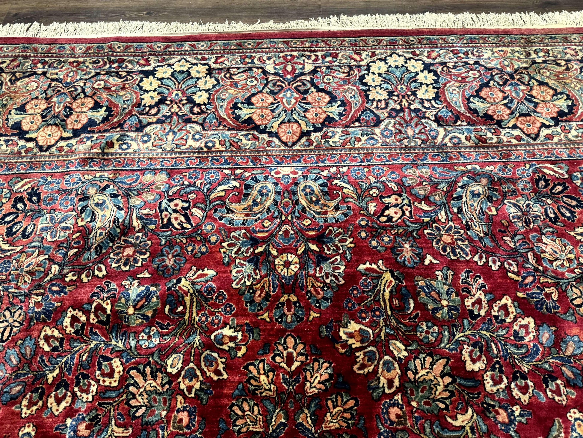 Palace Size Antique Persian Sarouk Rug 12x18 - Nuvé