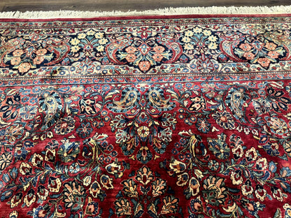 Palace Size Antique Persian Sarouk Rug 12x18 - Nuvé